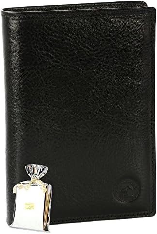Elephant - Grand Classique Portefeuille en Cuir Noir N1328 - Gran...