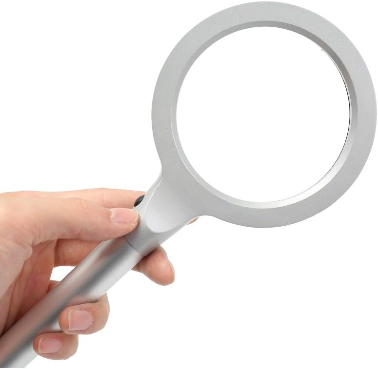 Magnifier Magnifier, HD, Magnified 20x, Handheld, Optical, LED Lighted, Magnifier for The Elderly Reading/Reading Size: 240 * 110 * 14mm A+