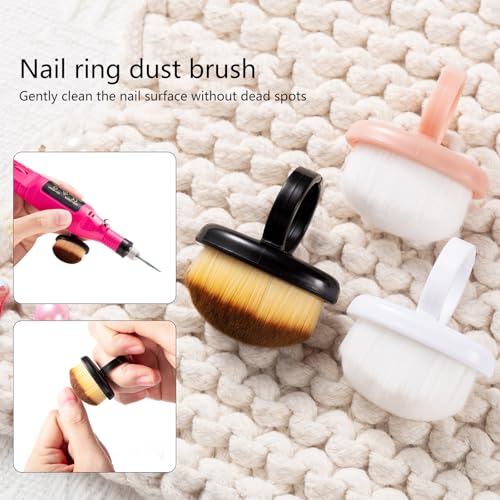 Brocha para uñas con forma de anillo para arte de uñas miniatura 2