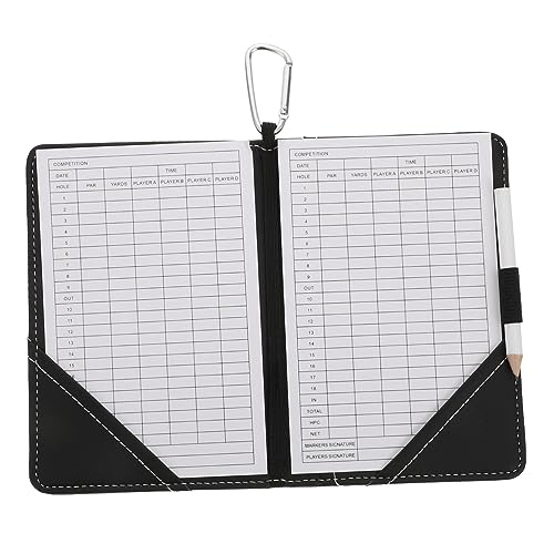 VANZACK Golf Scorecards Cover Scorecards Protective Cover Lightweight Scorebook for Golfing Notebook for Balls Games