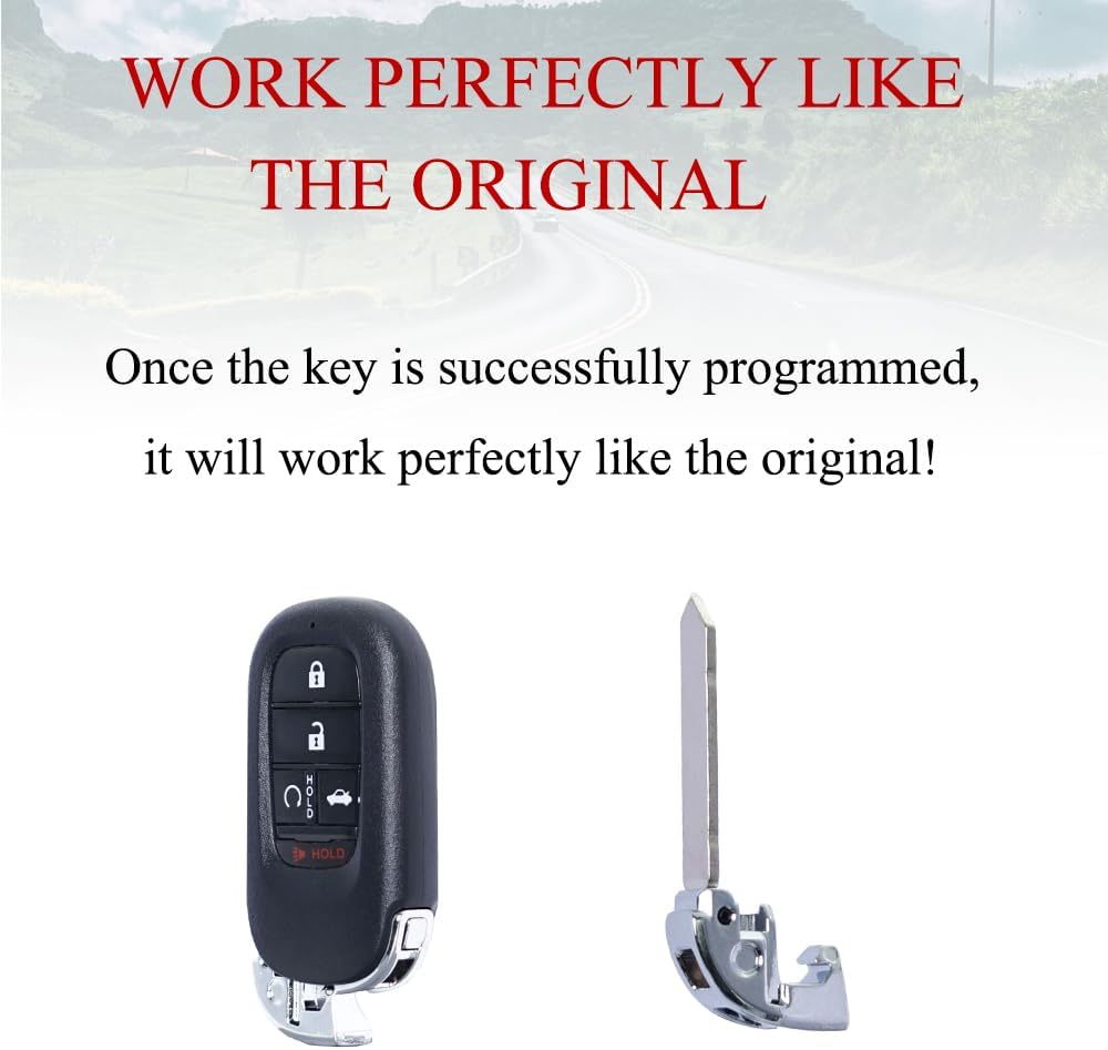MechanMagic Key Fob Remote Replacement Fits for Honda Accord Civic 2022 2023 2024 2025 KR5TP-4 Keyless Entry Push Start Smart Key Remote Control 72147-T20-A11