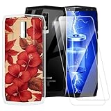 Funda TPU Impresa + 2 Protectores de Pantalla de Vidrio Templado Compatible con Blackview P10000 Pro, Carcasa Artística Delgada Antigolpes, Antirrayaduras, Protección Total