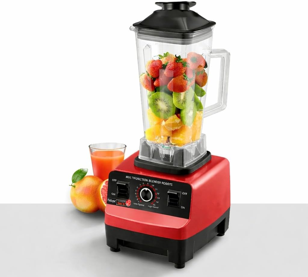 Blender Smoothie Maker 4500W Powerful Jug Blender for Kitchen, 2L Container+Cups
