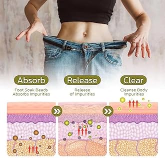 50Pcs Herbal Detox Cleansing Foot Soak Beads, Herbal Detox and Shaping Foot soak Beads Body Detox Foot Soak Natural Herbal Foot Massage Beads, Relaxing and Soothing Experience for Men and Women