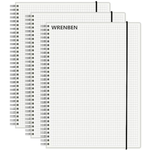 WRENBEN Graph Paper Spiral Notebook 8.5 x 11 Inches 240...