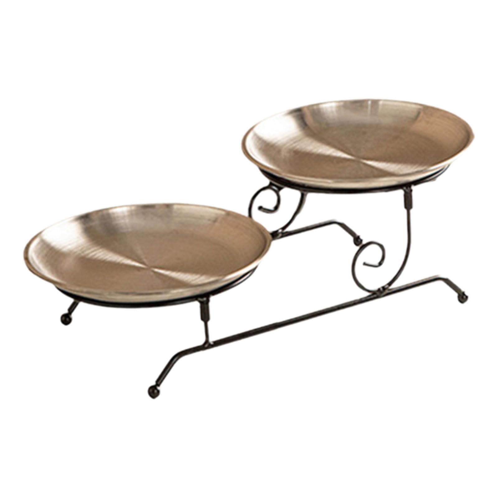 Tsophreniq Stylish Cake Serving Tray for Celebration and Gatherings Two Tiers Dessert Display Plate Birthday Party Snacks Holder Birthday Party Snacks Tray