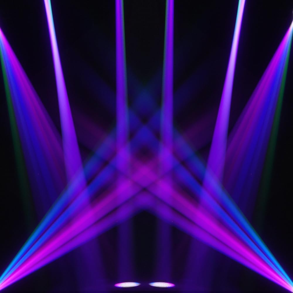 SHEHDS Bühnenleuchten 180W, 14 Gobos 11 Farben Scheinwerfer, Strahl/Frost/Prisma/Zoom Effekt, 18 Facett Prisma DMX512, 120mm Durchmesser Objektiv, DJ Bühne für Hochzeitsparty Tanz