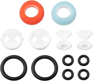 Kit de repuesto profesional de cartucho de grifo con 12 arandelas de válvula para cocina, baño, fregadero, grifo mezclador incluyendo sellos de silicona de disco de cerámica