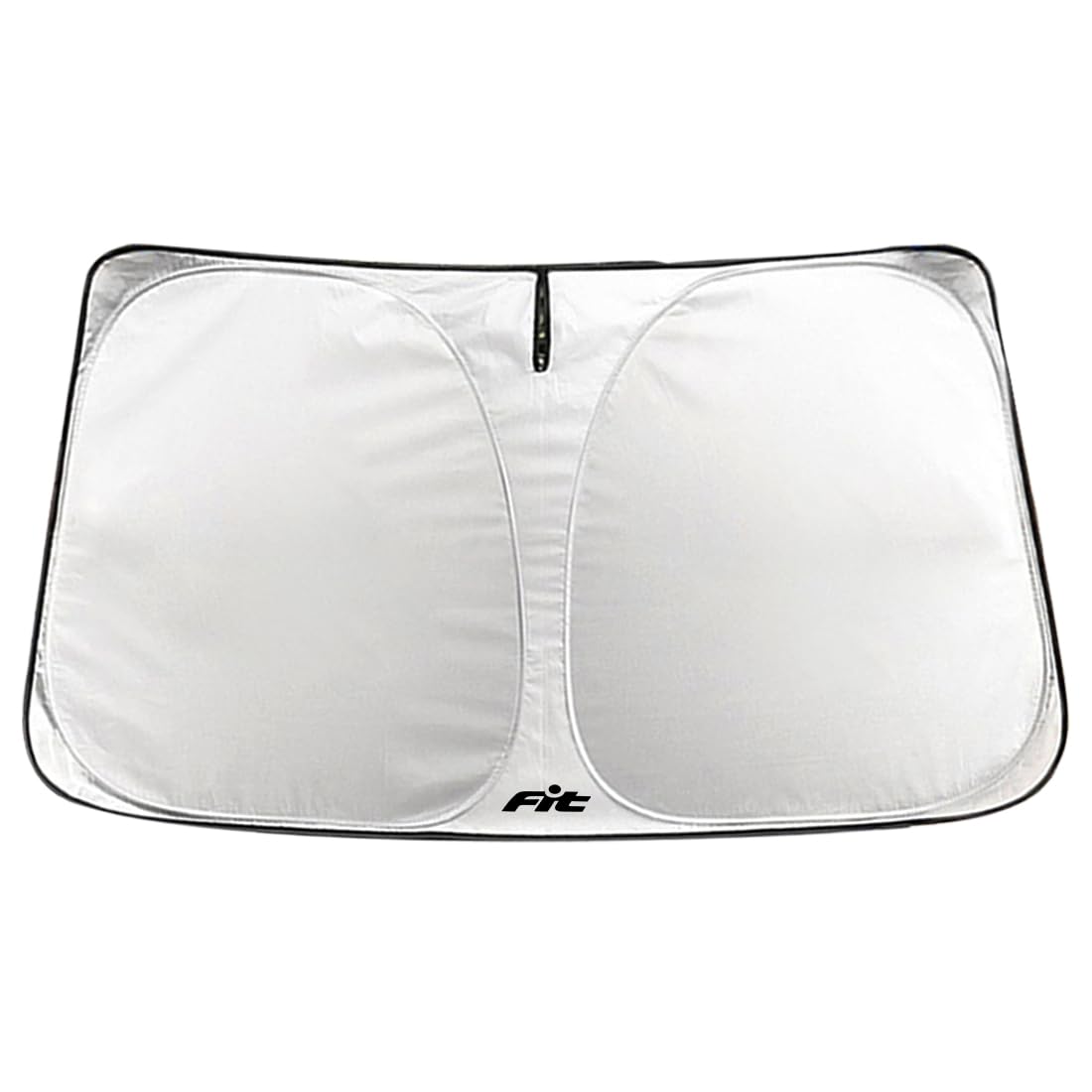フィット 専用 車 フロントガラス用 サンシェード 145x85cm Fit 専用ロゴ 車用 シェード サンバイザーで固定 Fit 4代目 GR系 GK系 GE系 全タイプ 適用 高遮光 内装保護 日除け 内部温度下げ 収納便利 カー アクセサリー (フィット 専用, Lサイズ)