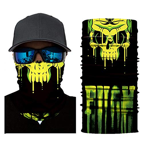 Preisvergleich Produktbild Fahrrad Motorrad mit Totenkopfmotiv Ski Radfahren Halbe Staubschutzmaske Gesichtsmaske Halswärmer für Nase Atmen Halswärmer Outdoor Sports Maske für Erwachsene Männer Frauen (A)