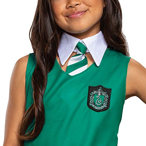 Image of Harry Potter Dress, Official Hogwarts Wizarding World Costume Outfit, Classic Kids Size Dress with Collar and Tie