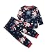 Christmas Pyjama Set Weihnachtsmann Hirsch Outfits Rundhals Pyjamas Set Nachtwäsche Jumpsuit Pulli Schlafanzüge Top Sweatshirt Hausanzug Set Family Kinder Mädchen Jungen Baby Winter Warme