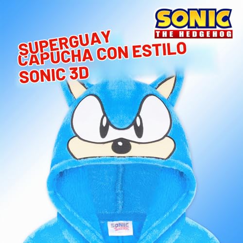 Miniatura 5 de Sonic The Hedgehog Pijama Cuerpo Entero, Disfraz Sonic, Regalos Para Niños 4-14 Años 9-10 Años, Azul