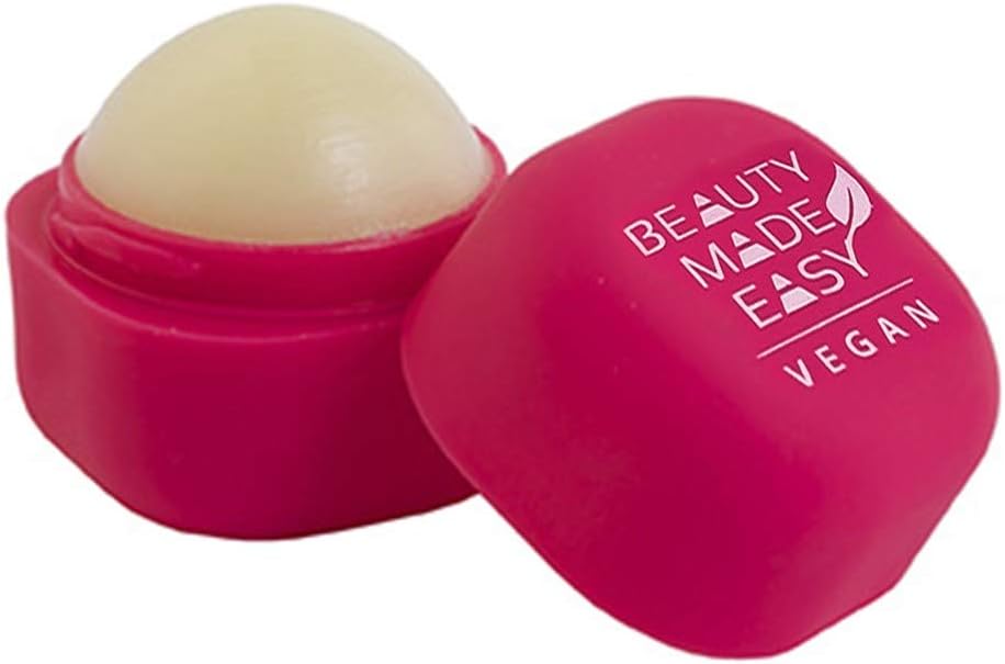 Beauty Made Easy Moisturising Vegan Lip Balm RASPBERRY Plant Based 6.8g