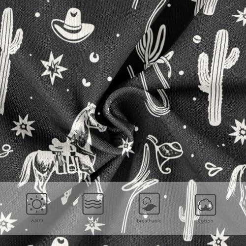 Wusikd Cowboy Cactus Girls' Underwear Cotton Horse Girls Briefs Soft Toddler Underwear 2T3