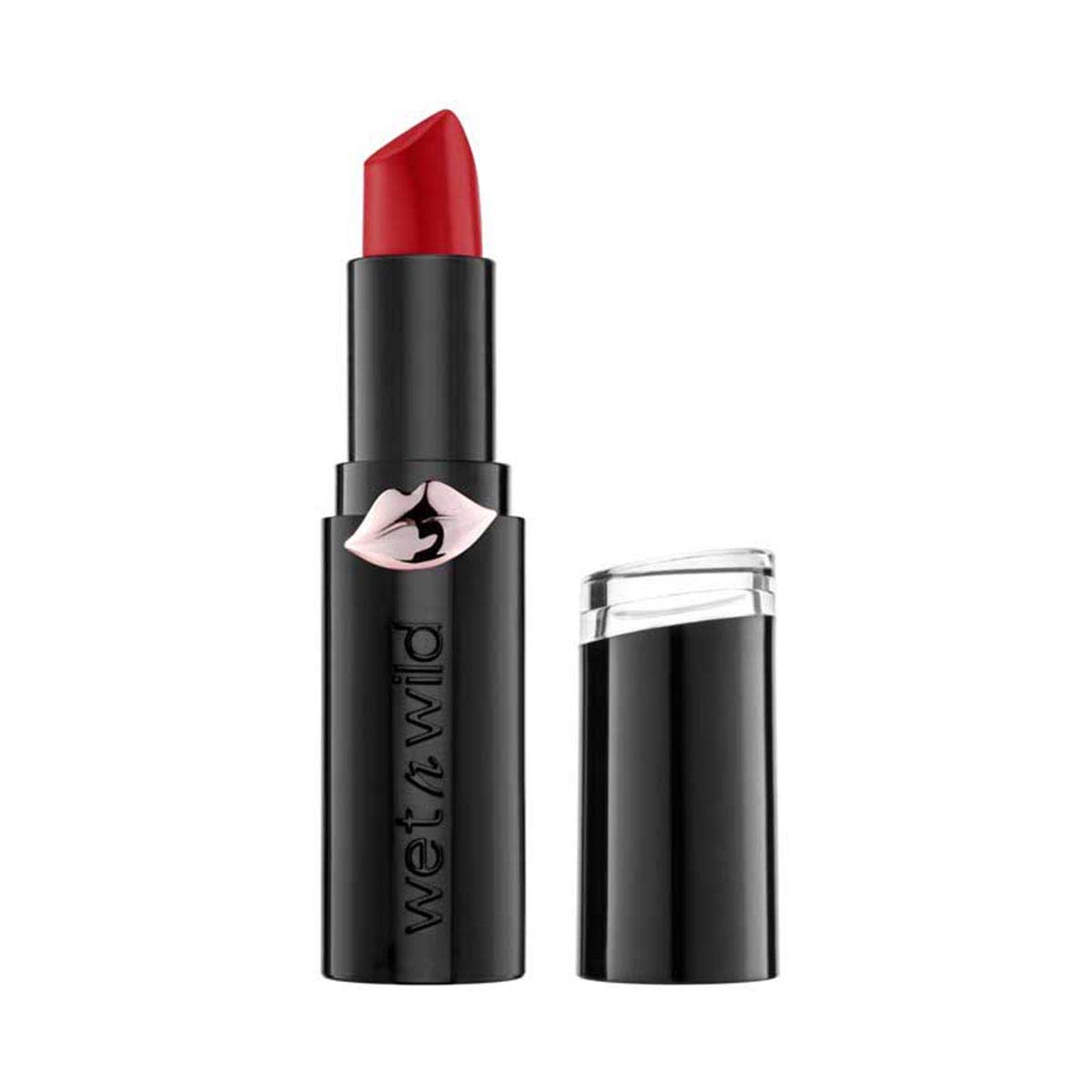Wet n Wild - MEGALAST LIPSTICK - Barra de Labios Hidratante con Color Intenso, con Acabado Mate - Larga Duración - Vegana - Stoplight Red, Acabado Mate - 1 Unidad