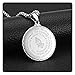 Fusamk Fashion Stainless Steel Prayer of Hand Medallion Pendant Lord's Prayer Necklace