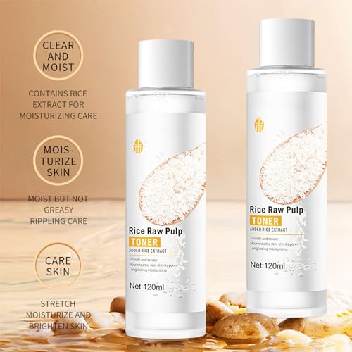 image for Rosarden Rice Face Skin Care Sets, 6Pcs Skin Care Products Set, Moistu