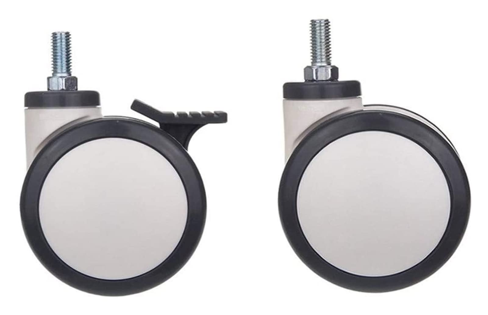 Roulette pivotante robuste 4 pouces médicale avec frein M12x25 vis