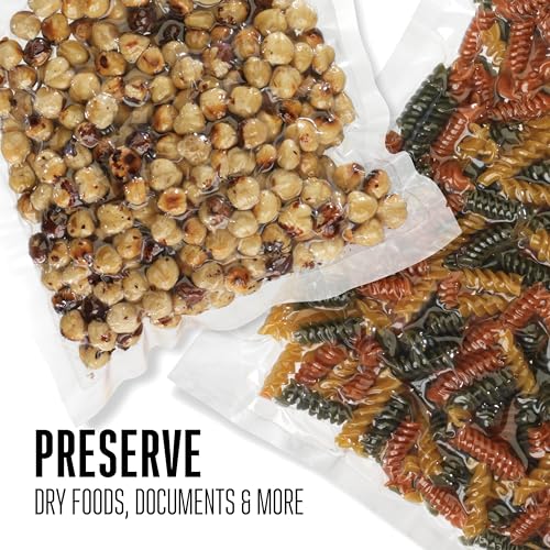 Image of Weston Vacuum Sealer Bags, 2 Ply 3mm Thick, for NutriFresh, FoodSaver & Other Heat-Seal Systems, for Meal Prep and Sous Vide, BPA Free, 8 inch x 20' & 11 inch x 16' Rolls for Custom Sizes, 7 Count, Clear