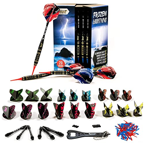 IgnatGames Plastic Tip Darts Set - Soft Tip Darts for Electronic Dart Board + Dart Flights and Accessories Sets of Different Shape Darts Flights and Flights Protectors, Darts Accessories Kit