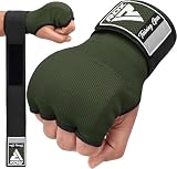 RDX Gel Boxing Hand Wraps Inner Gloves Men Women, Quick 100cm Long Wrist Straps, Elasticated Padded Fist Under...