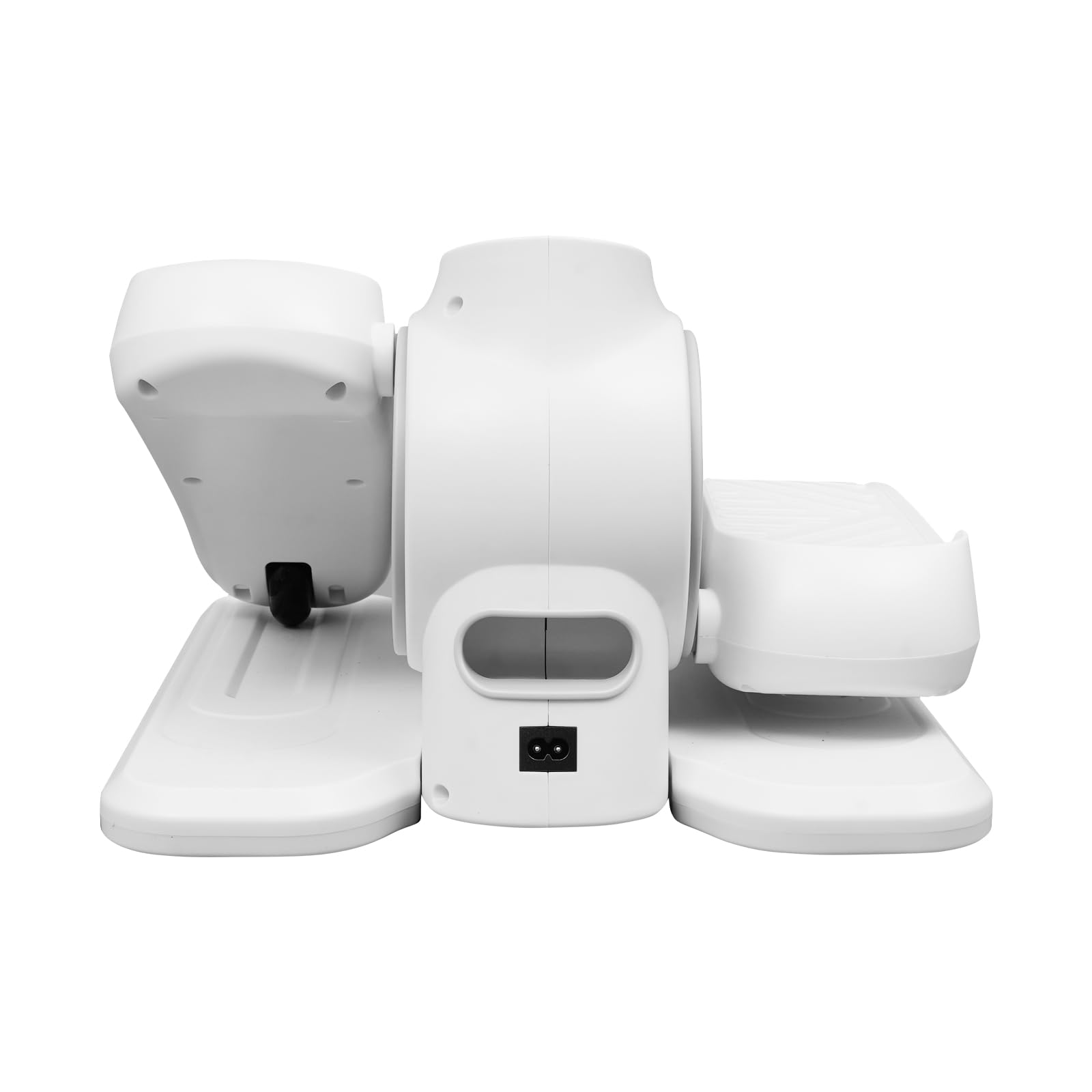 Entrenador elíptico eléctrico debajo de la mesa, pedaltrainer portátil con control remoto, entrenador de casa debajo del escritorio para casas y balcones, blanco