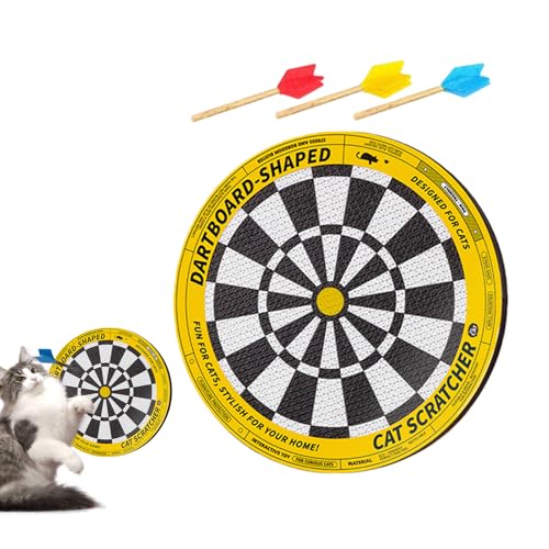 Rascador de esquina para gatos, diseño de diana – Almohadilla adhesiva para arañazos para gatos | para proteger muebles, enriquecimiento de la salud, apoyo a la salud, puerta de esquina, casa, piso y