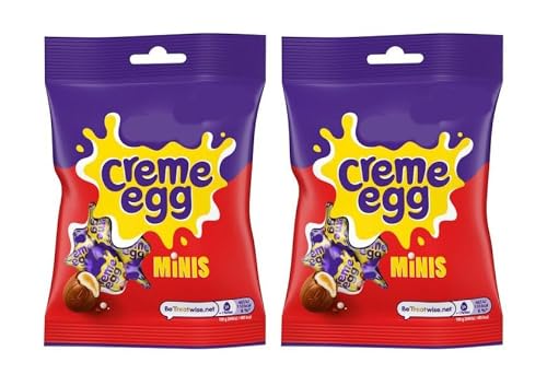 Cadbury Mini Creme Eggs Chocolate, 78g, Suitable for Vegetarians,Pack Of 2