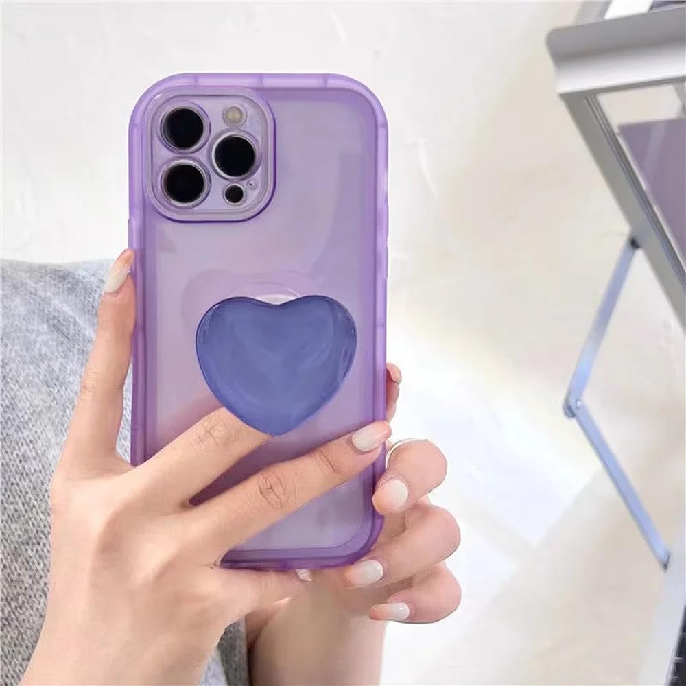 Coque arrière de protection iPhone violette transparente pour éliminer les rayures - 6