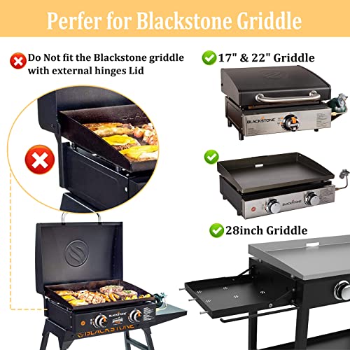 Estante lateral mejorado para parrilla Blackstone con porta papel y espátula miniatura 2