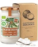 NaturaleBio Olio di Cocco Biologico Vergine 1000 ml. Crudo e Spremuto a Freddo. Organico e...