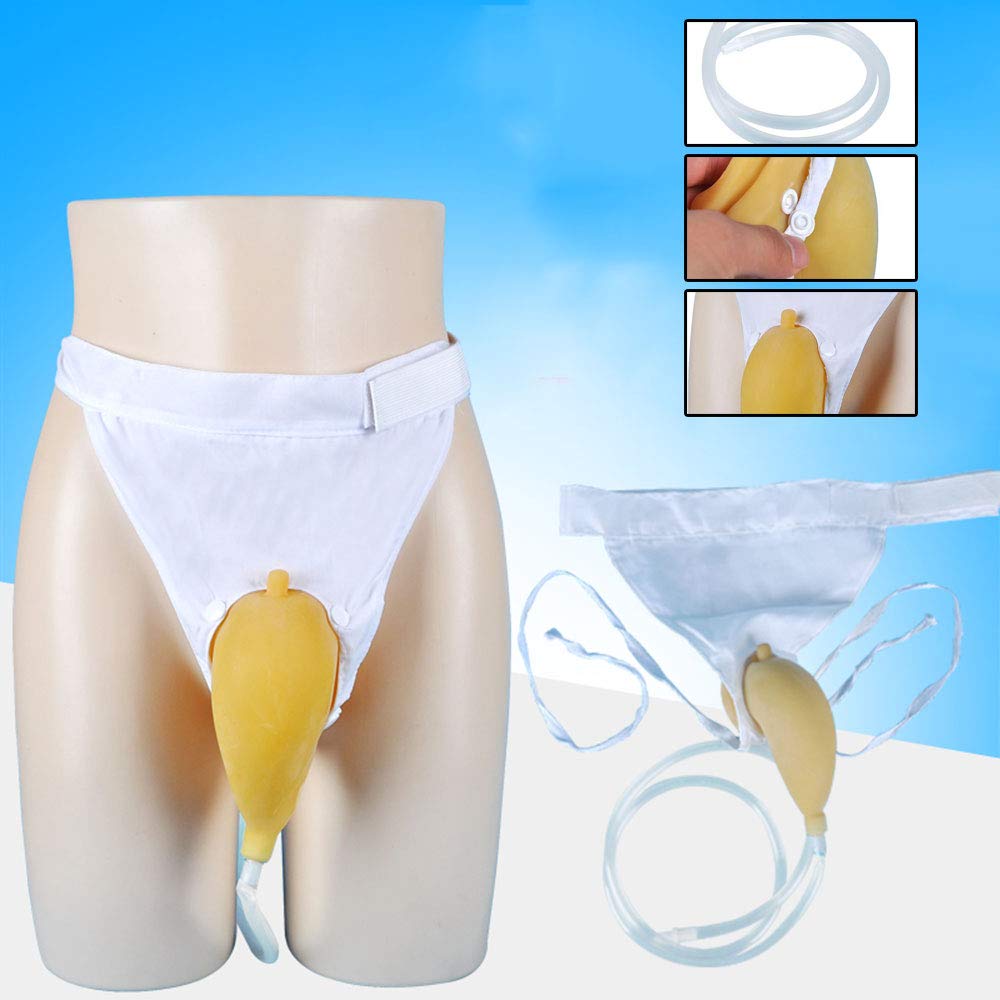 Ghzzy Men's Fe Portable Wearable Urinal With 1000Ml Urine Collector Bag - Incontinence Pants For & Woman - Reusable Urine Collector,,1Pcs