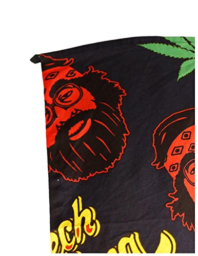 Sunshine-Joy-3D-Cheech-Chong-Rasta-Spiral-Tapestry-Tablecloth-Wall-Art-Beach-Sheet-Huge-60x90-Inches-Amazing-3D-Effects