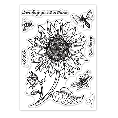 GLOBLELAND Ape Girasole Timbro di Gomma