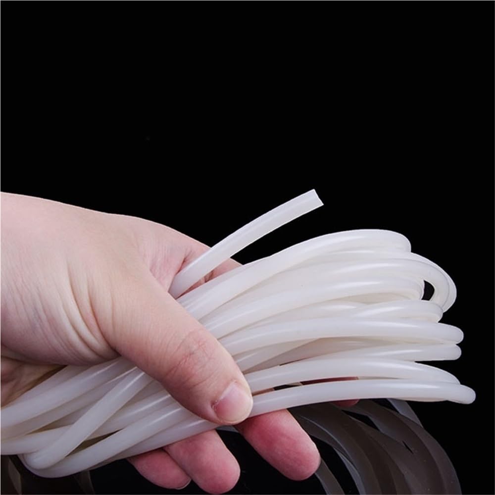 Cordón de sellado redondo Tira de silicona sólida, junta goma blanca, tiras sellado molduras, resistente a altas temperaturas, 1 pieza(10M*14MM)