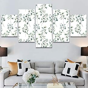 SIGNWIN 5 Panel Canvas Wall Art Modern Art...