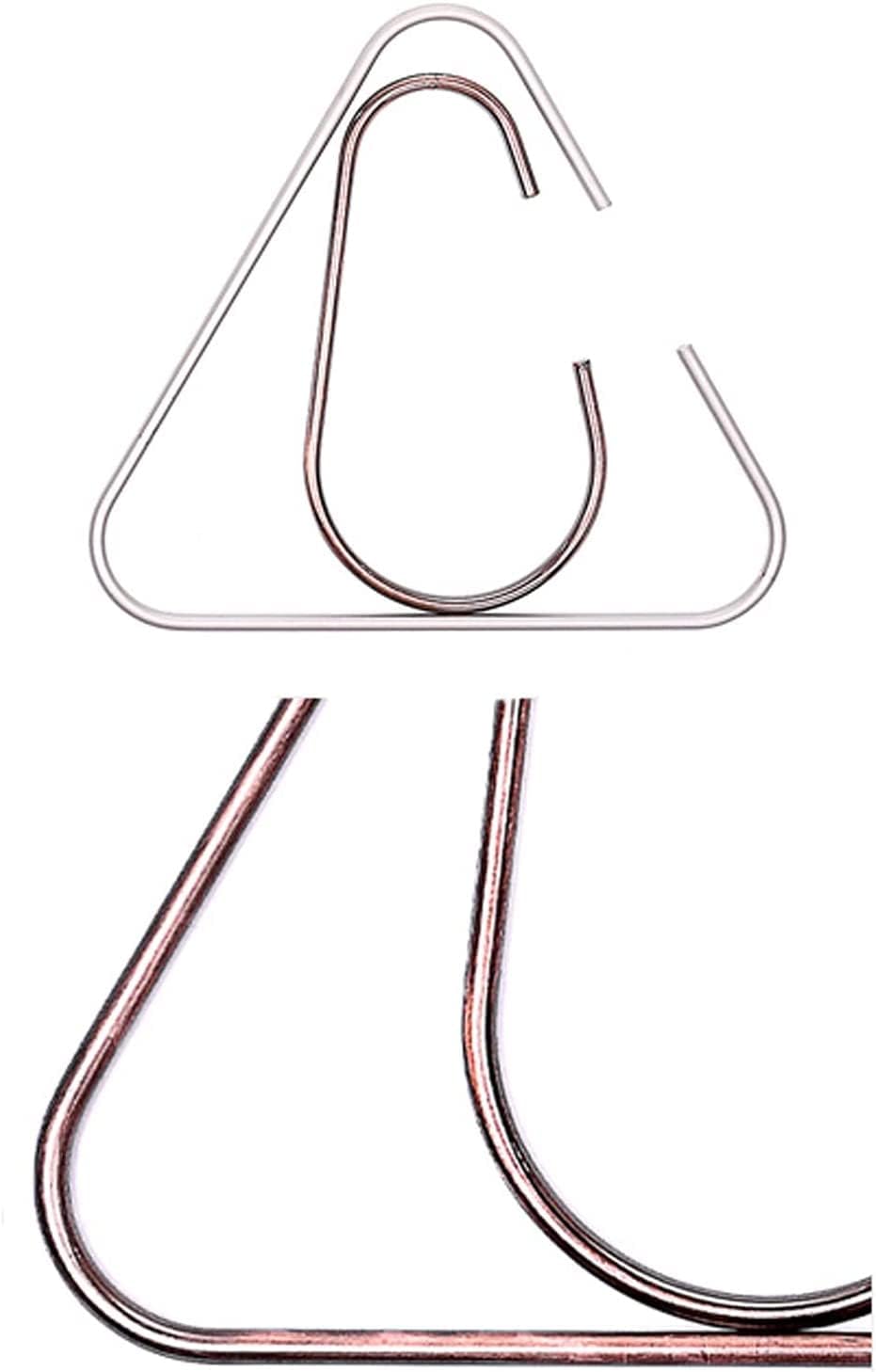 Tie Rack Set of 10 Triangle and Type C Scarf Hangers Tie Holder Metal Belt Rack Closet Storage Space Saver Organizer Belt Hanger Closet Organizer