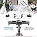 Neewer Portable Mini Camera Video Slider Rail, 9-inch Extendable to 15-inch 2-Way Retractable Damping Dolly Track Rail Slider for Small Camera, Micro-SLR Camera and Smartphones, Max. Load 2.2 pounds