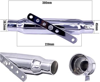 Amazon.co.jp: バイク用エキゾーストサイレンサー CG125 GN125