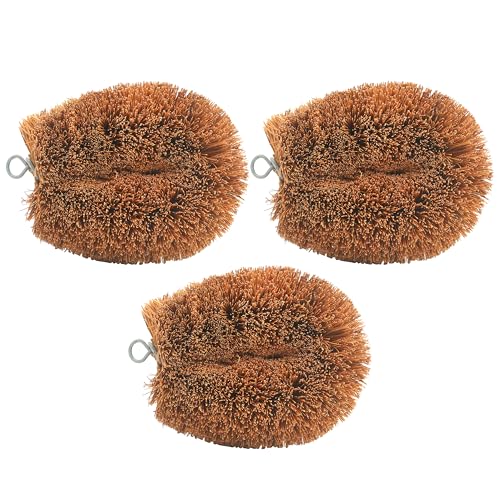 3pcs Tawashi Vegetable Scrub Brush Set