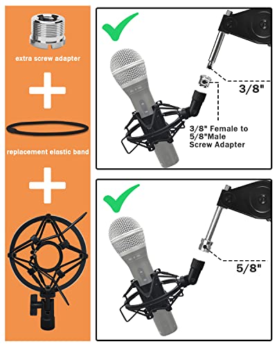 image for Microphone Shock Mount Mic Holder For Samson Q2U SM58 ATR2100-USB Behr