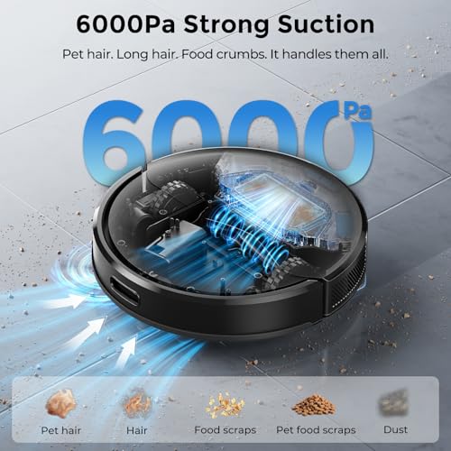 78% OFF: Kilgone Self-Emptying Robot Vacuum with 6000Pa Suction - Image 4