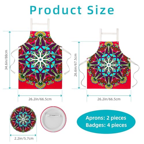 Tablier de serveuse chic à motif floral idéal pour pâtisserie et maison - 2