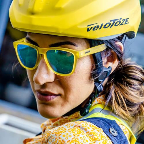 goodr Swedish Meatball Hangover Polarized Sunglasses for Men & Women, Medium Sized (OG), Yellow Translucent Frames with Blue Mirrored Reflective Lens, UV400 Protection, No Slip, No Bounce4