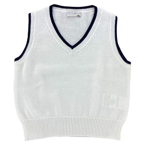 Gilet blanc Il Gufo en coton pour les tenues de fête de votre garçon