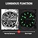 Imagen de MEGALITH Reloj Hombre Plata Acero Inoxidable Cronografo Relojes Hombre Negro Analogico Reloj de Pulsera Cuarzo Hombre Impermeable Elegante Negocios Fecha Luminosa
