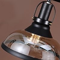 Vista 7 de Willbebest - Lámpara colgante de isla para mesa de billar, lámpara colgante de billar con 3 pantallas de cristal, lámpara especial de decoración