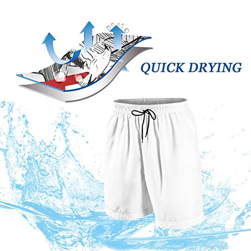 Mens Quick Dry Swim Trunks with Mesh Lining, Summer Surf Long Beach Pants Board Shorts Bathing Suits2