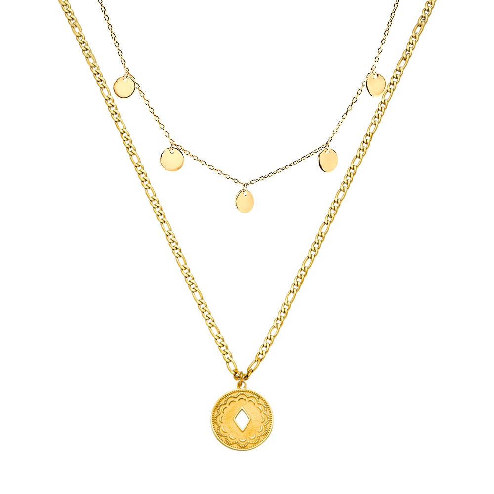 Purelei Kohala Ketten-Set – 2-teiliges Damen Layering Schmuckset mit Kalea Kette & Lolani Kette – Edelstahl, wasserfest, verstellbar 40–50 cm – Gold/Silber/Roségold – Hawaii-inspiriert